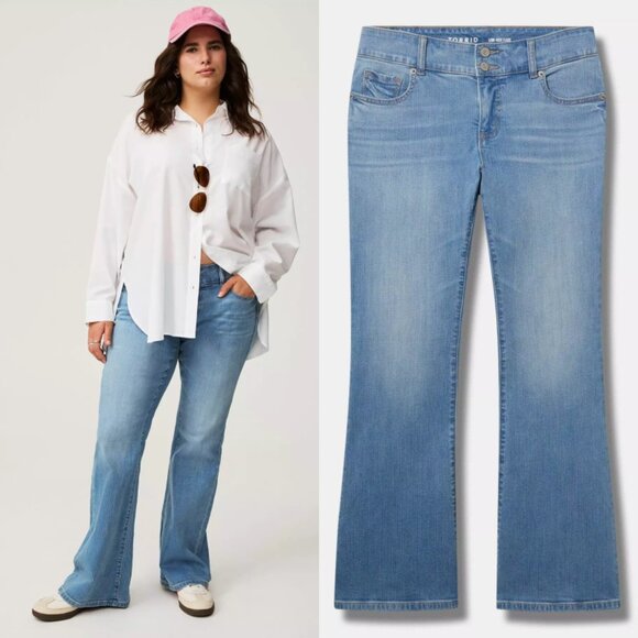 NWT Torrid Low Rise Flare Vintage Stretch Jean 20 - Picture 1 of 10